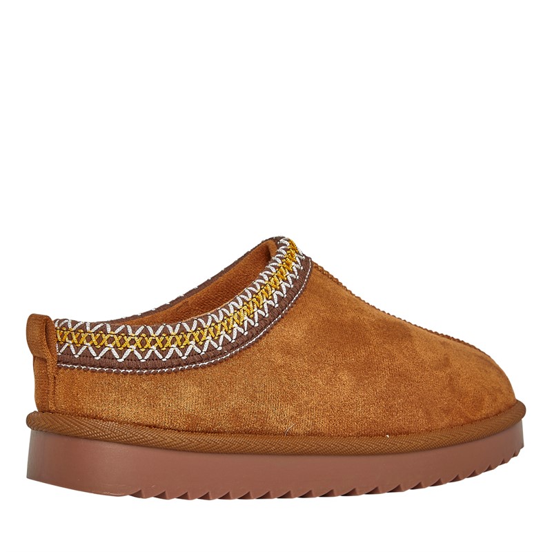 KRUSH Womens Aztec Mules Chestnut