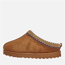 KRUSH Girls Aztec Mule Slippers Chestnut