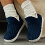 KRUSH Womens Cosy Puffi Slippers Navy