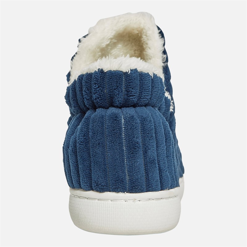 KRUSH Womens Cosy Puffi Slippers Navy