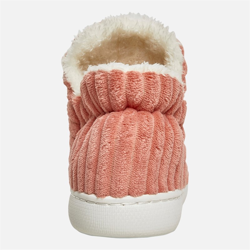 KRUSH Womens Cosy Puffi Slippers Pink