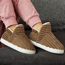 KRUSH Womens Cosy Puffi Slippers Khaki