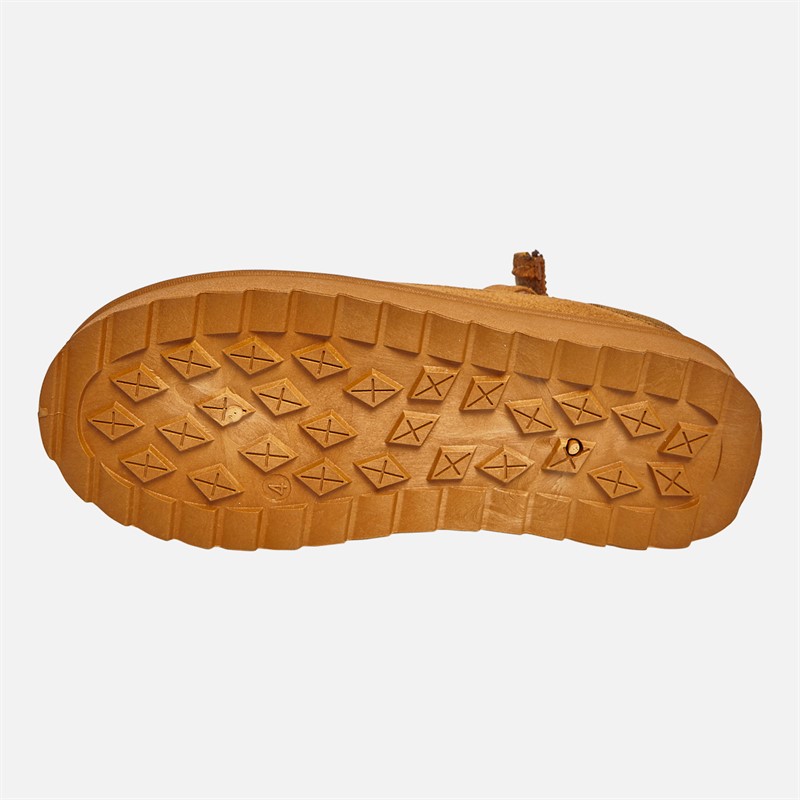 KRUSH Womens Aztec Slingback Slippers Chestnut