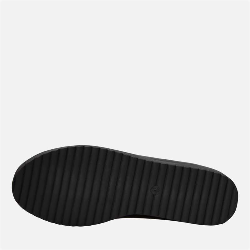KRUSH Womens Patent Loafers Black Patent Pu
