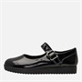 KRUSH Womens Patent Mary Jane Shoes Black Patent Pu