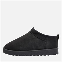 KRUSH Womens Ankle Slippers Black