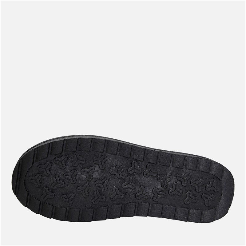 KRUSH Womens Ankle Slippers Black