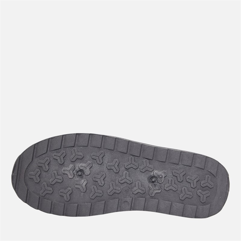 KRUSH Womens Aztec Mule Slippers Charcoal