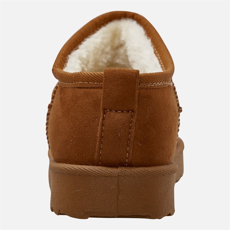 KRUSH Womens Ankle Slippers Chestnut