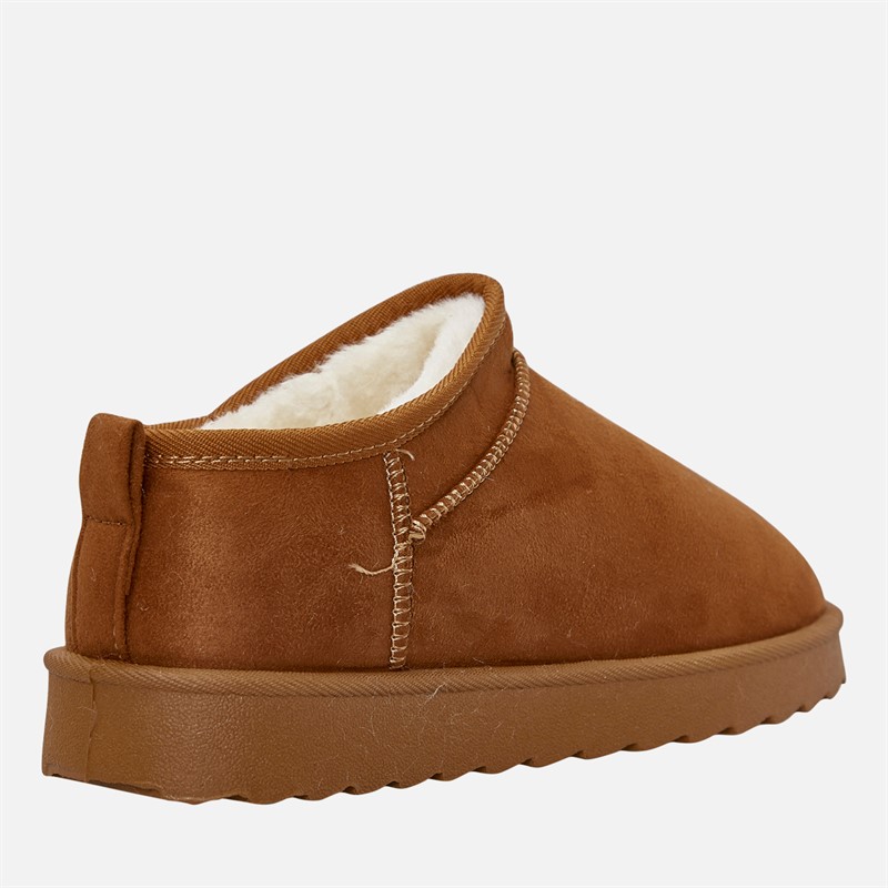 KRUSH Womens Ankle Slippers Chestnut
