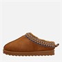 KRUSH Girls Aztec Slippers Chestnut