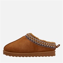 KRUSH Girls Aztec Slippers Chestnut