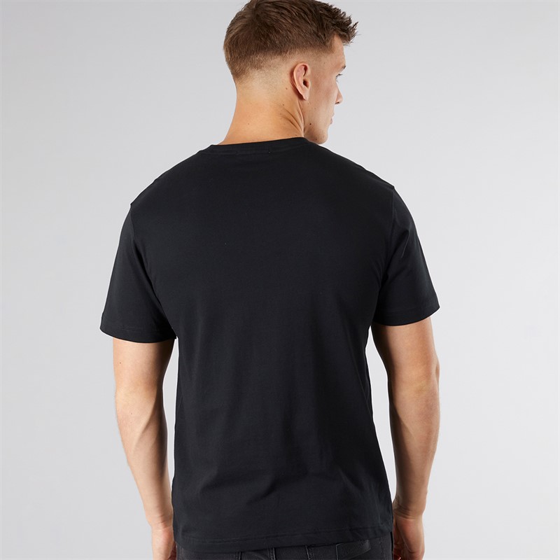 Scotch & Soda Herren Grafik T-Shirt Schwarz / Rot