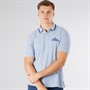 Scotch & Soda Herren Piqué Polo Himmelblau / Zinn