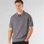 Scotch & Soda Polo Tricot Texturé Homme Gris Foncé