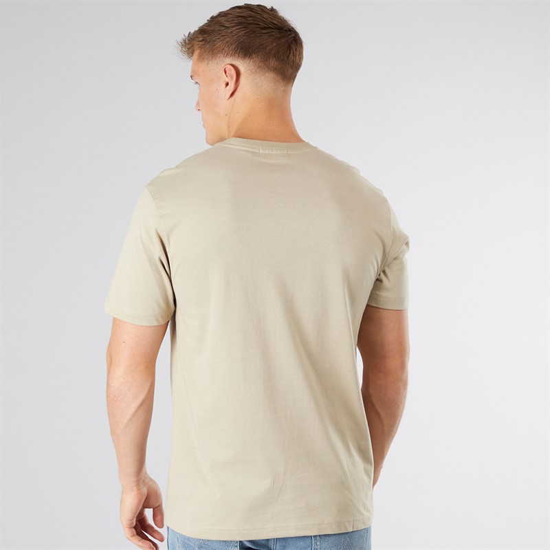 Scotch & Soda Herren Grafik T Shirt Taupe