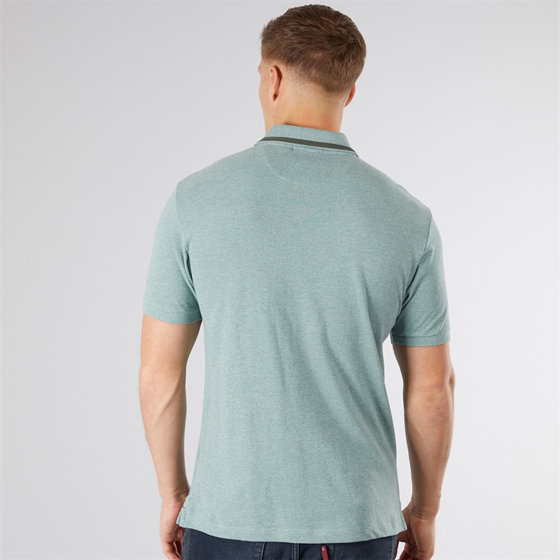 Scotch & Soda Herren Piqué Polohemd Olive / Khaki