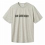 Han KJØBENHAVN Herre Logo Boxy T-shirt Grå Melange