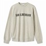 Han KJØBENHAVN Sweatshirt mit Logo Grau Melange Herren