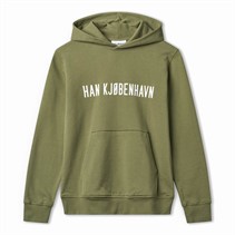 Han KJØBENHAVN Hoodie met logo Heren Army Green