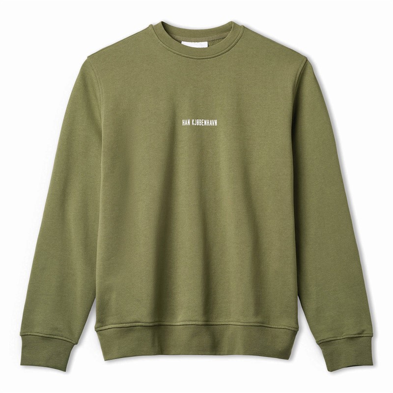 Han KJØBENHAVN Sweatshirts Logo Font Homme Vert