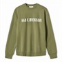 Han KJØBENHAVN Herre Logo Regulær Sweatshirt Hærgrøn