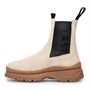 LÄST Chelsea Stiefeletten aus Wildleder in Beige Damen