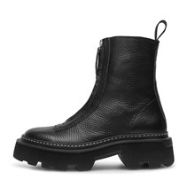 LÄST Damen Shane Leder Ankle Boots Schwarz