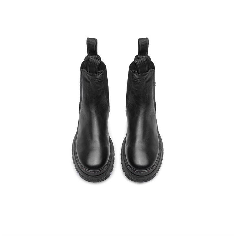 LÄST Bottines Chelsea en cuir Noir femme