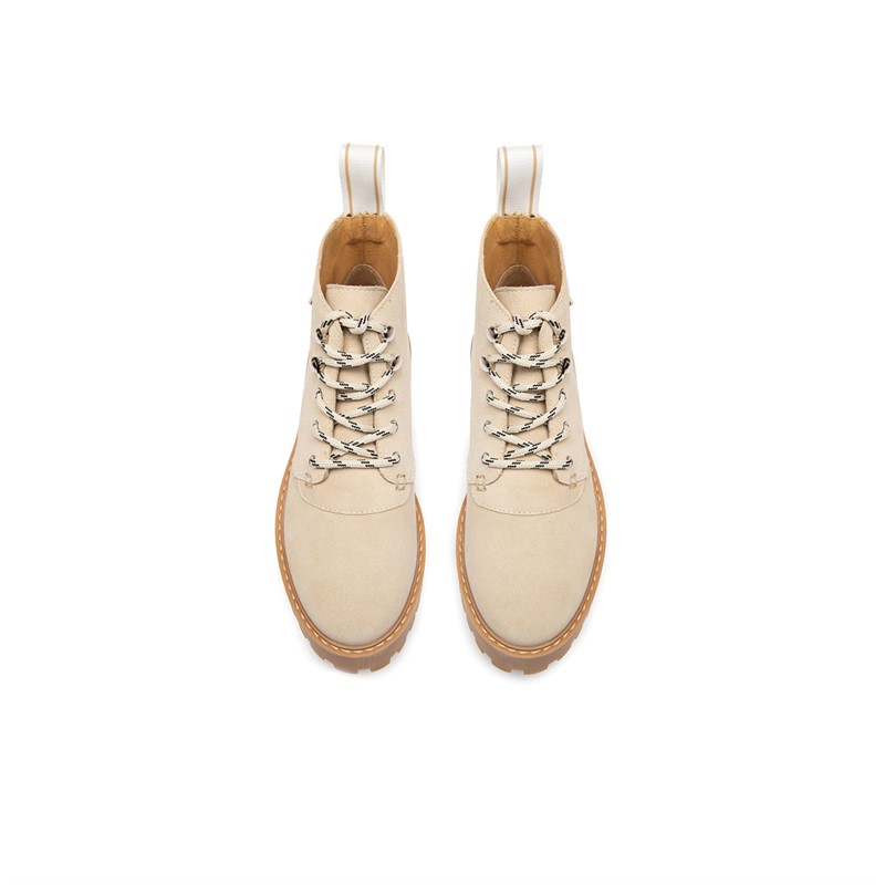 LÄST Bottines en Daim Rocky Femme beige