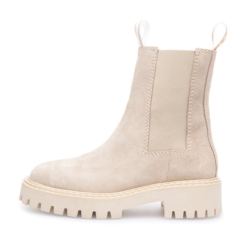 LÄST Damen Daze Wildleder Stiefeletten Taupe