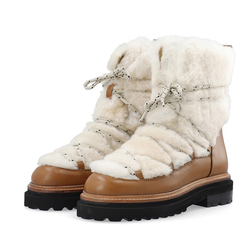 LÄST Damen Sandra Schneestiefel Off White