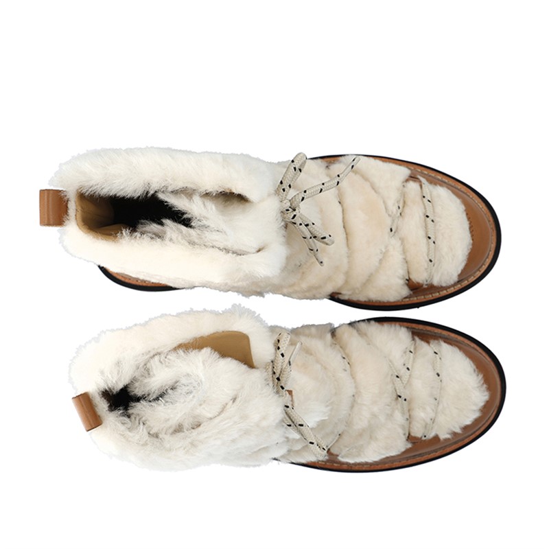 LÄST Damen Sandra Schneestiefel Off White