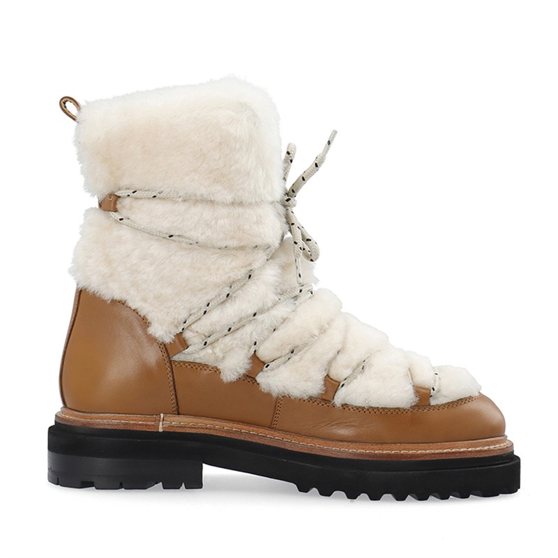 LÄST Damen Sandra Schneestiefel Off White