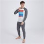 Pepsi Mens Pyjama Set Grey Marl