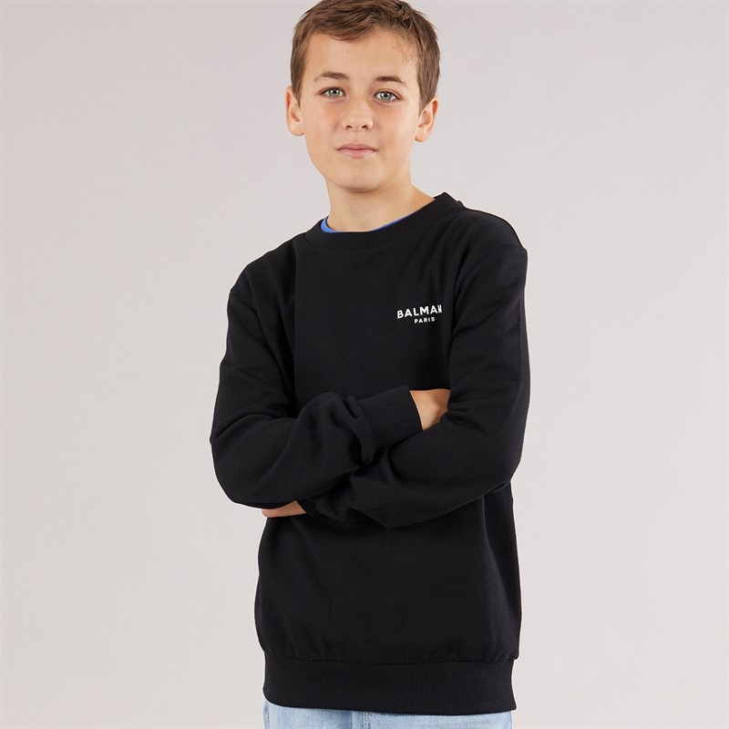 Balmain Boys Sweatshirt Black/White