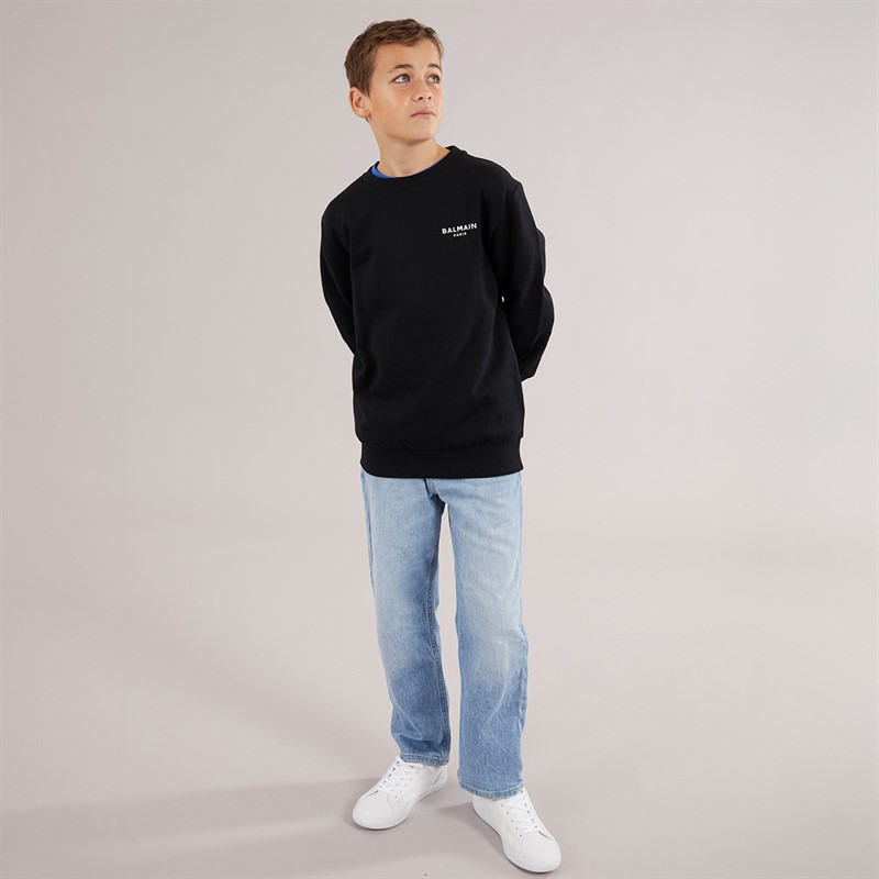 Balmain Boys Sweatshirt Black/White