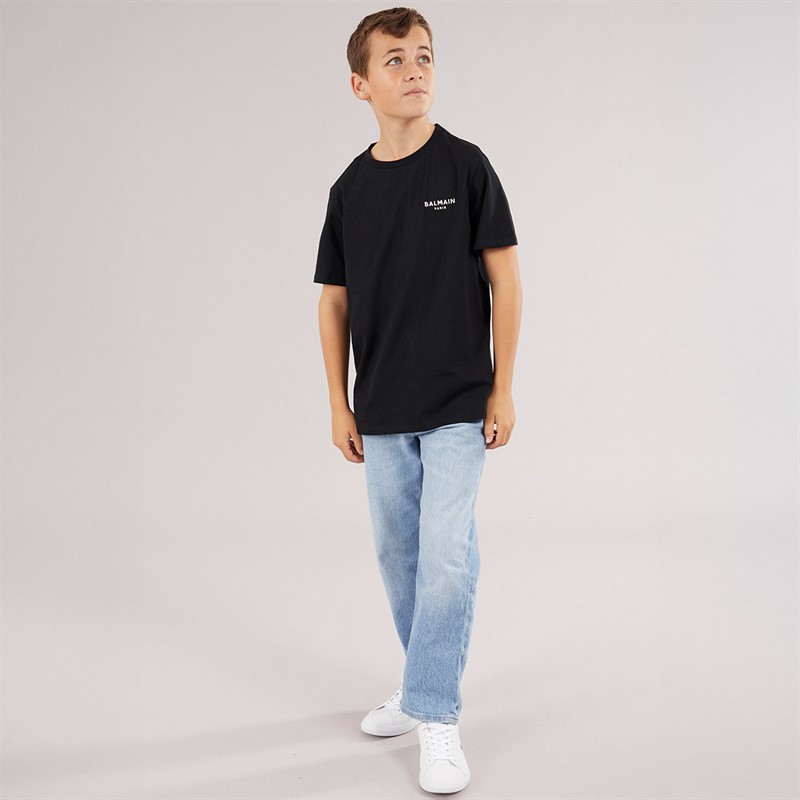 Balmain Boys T-Shirt Black/White