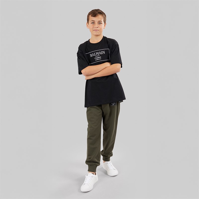 Balmain Boys T-Shirt Black/White