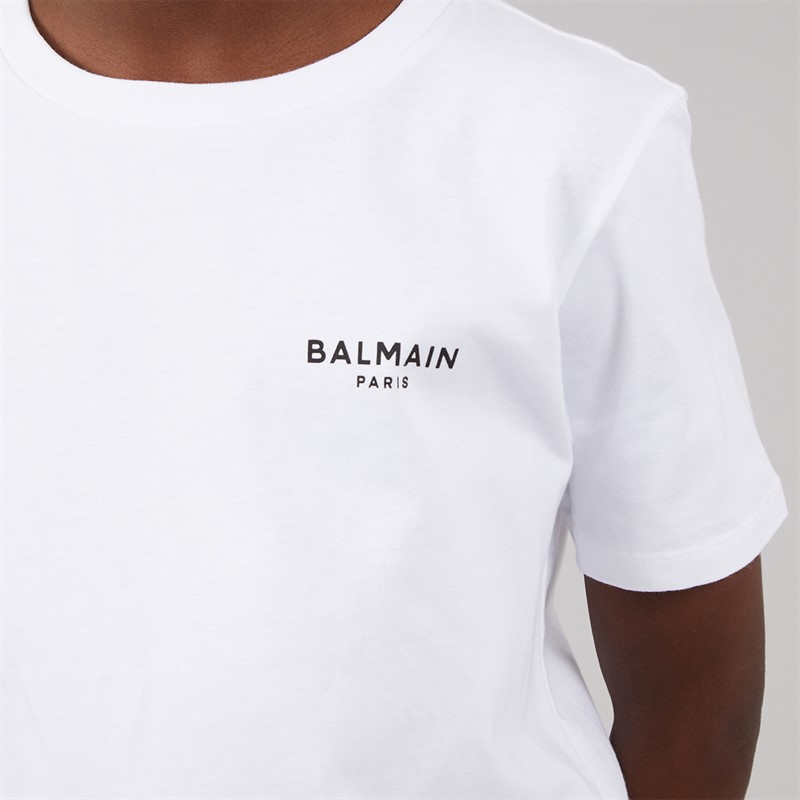Balmain Boys T-Shirt White/Black