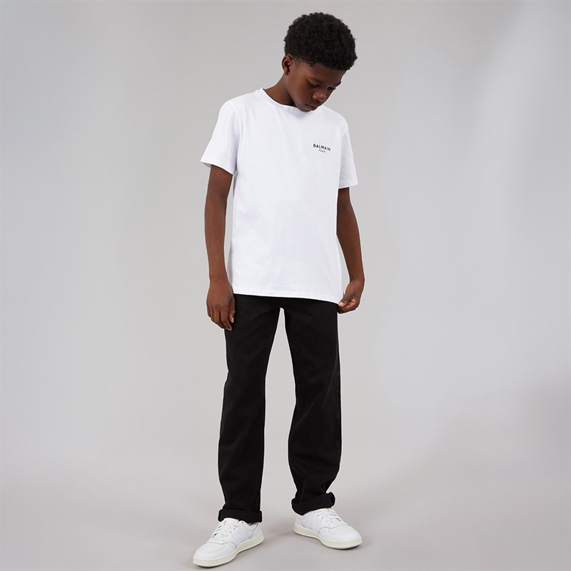 Balmain Boys T-Shirt White/Black