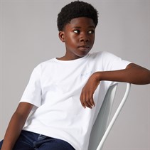 Balmain Boys T-Shirt White/Light Blue
