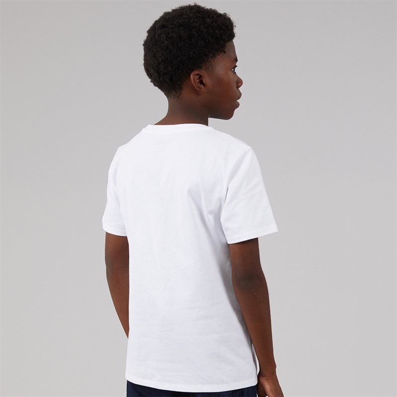 Balmain Boys T-Shirt White/Light Blue