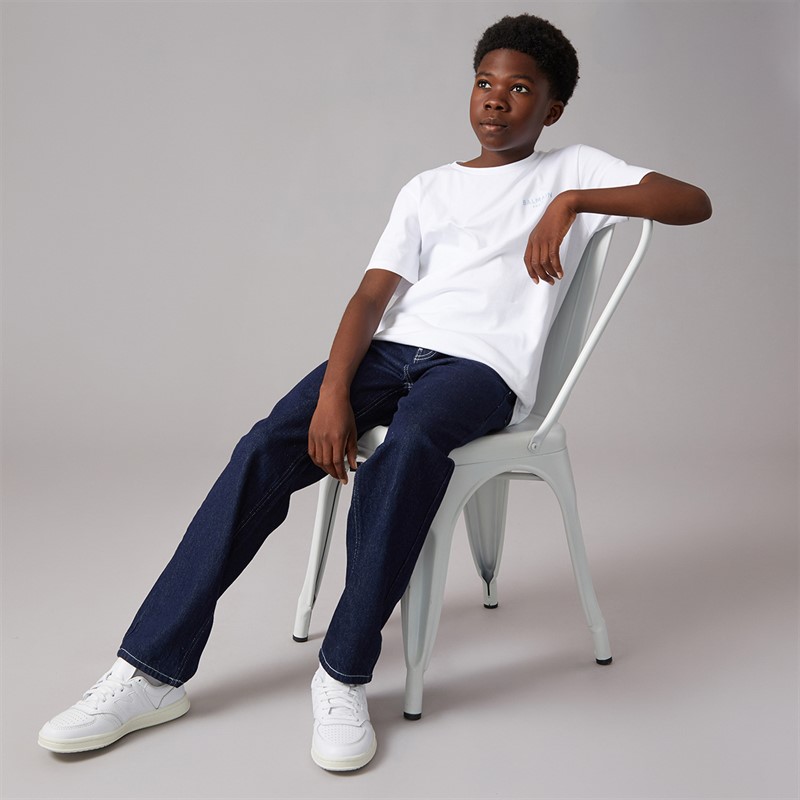 Balmain Boys T-Shirt White/Light Blue