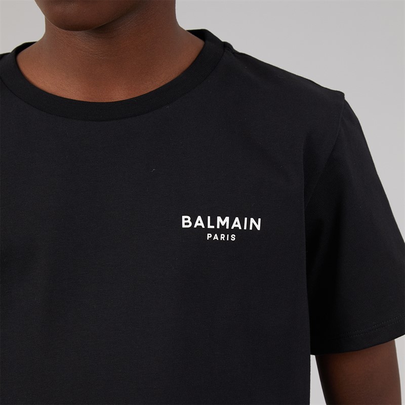 Balmain Boys T-Shirt Black/White
