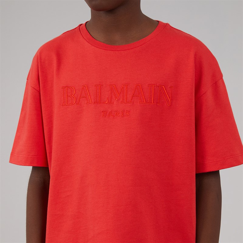 Balmain Boys T-Shirt Red