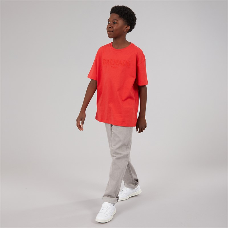 Balmain Boys T-Shirt Red