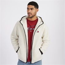 Tommy Jeans Mens Badge Teddy Fleece Newsprint