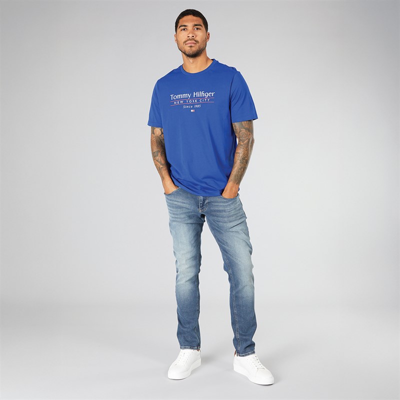 Tommy Jeans Mens Scanton Slim Jeans Denim Dark