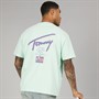 Tommy Jeans Mens TJ Faded Graphic T-Shirt Spring Mint